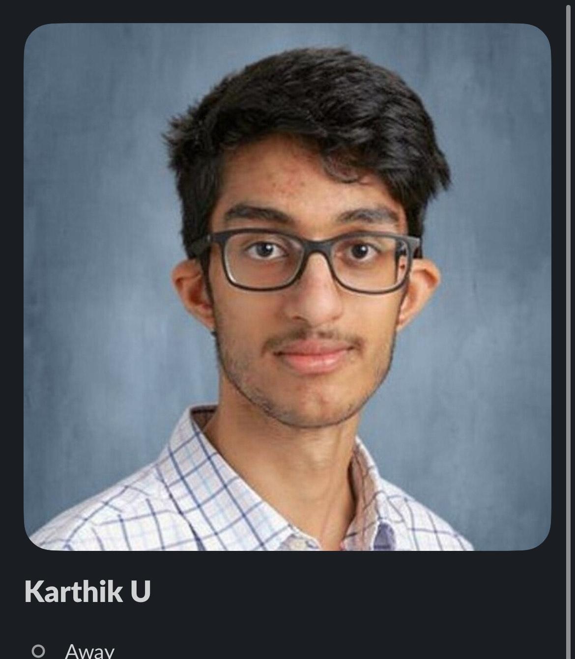 Karthik U — Chapter Leader Photo
